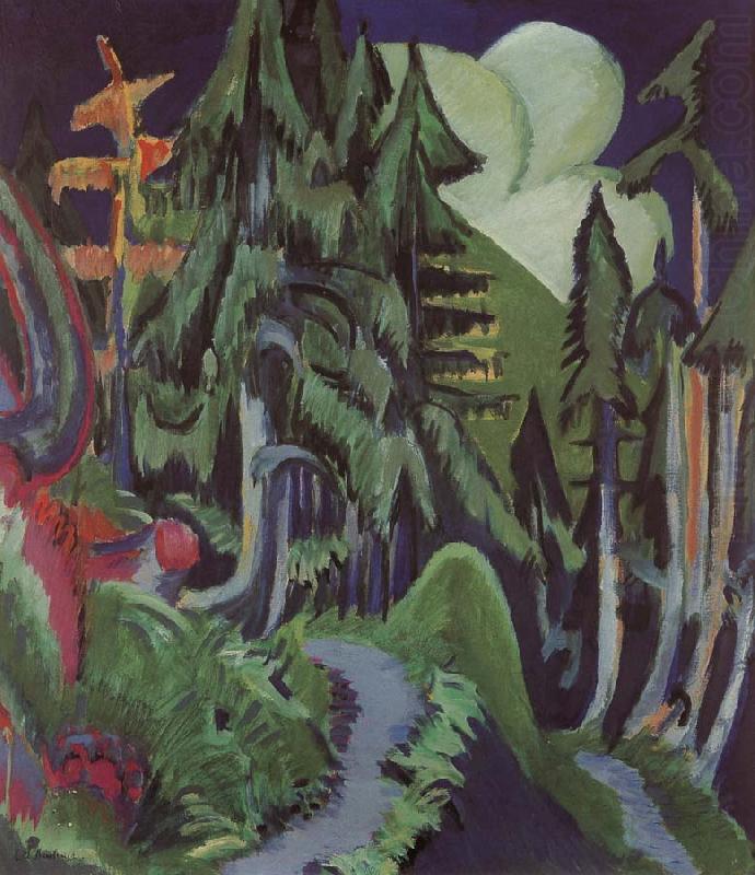 Mountain forest, Ernst Ludwig Kirchner